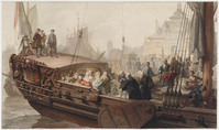 CC 026
<br/>
De aankomst van Willem IV in Rotterdam in 1747
<br/>
<em>Spoel, Jacob (1820-1868)</em>